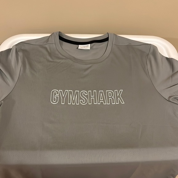 Gymshark Other - GYMSHARK Mens grey with white logo short sleeve  T shirt